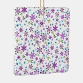 Xmas Gift Cute Floral Ditsy Keramisch Ornament (Rechts)