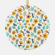 Xmas Gift Cute Hand Drawn Floral Colorful