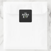 Xmas Gift de mama Elf Vierkante Sticker (Tas)
