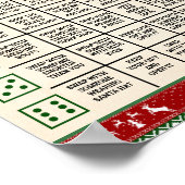 Xmas Gift Exchange Roll Dice Game Ugly Sweater Poster (Hoek)