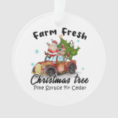 Xmas Gift Farm Fresh Christmas Tree Ornament (voorkant)