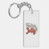 Xmas Gift Feeling Jolly Sleutelhanger (Voorkant Links)