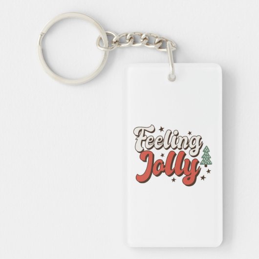 Xmas Gift Feeling Jolly Sleutelhanger (Voorkant)