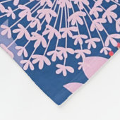 Xmas Gift Floral 60th Birthday Fleece Deken (Hoek)