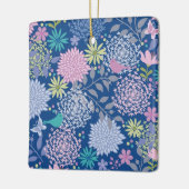 Xmas Gift Floral 60th Birthday Keramisch Ornament (Links)