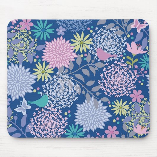 Xmas Gift Floral 60th Birthday Muismat (Voorkant)