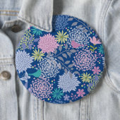 Xmas Gift Floral 60th Birthday Ronde Button 6,0 Cm (In situ)