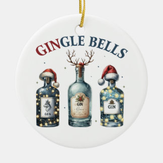 Xmas Gift Gingle Bells Keramisch Ornament