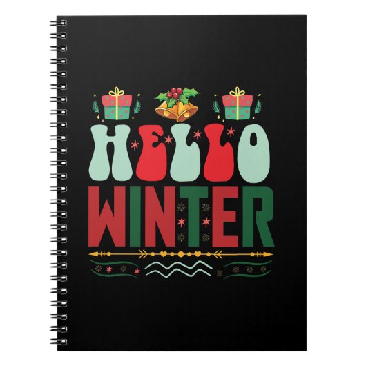 Xmas Gift Hallo Winter Notitieboek (Voorkant)