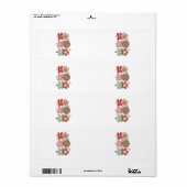 Xmas Gift Ho Ho Ho Liefde Etiket (Full Sheet)