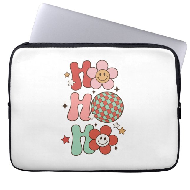 Xmas Gift Ho Ho Ho Liefde Laptop Sleeve (Voorkant)