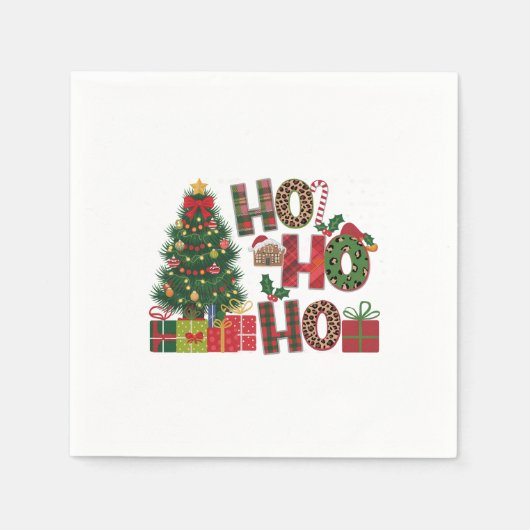 Xmas Gift Ho Ho Ho Servet (Voorkant)