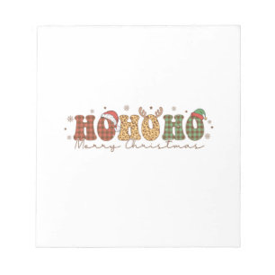 Xmas Gift Ho Ho Merry Kerstmis Notitieblok