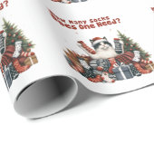 Xmas Gift Hoeveel Sokken heeft men nodig Cadeaupapier (Rol Hoek)