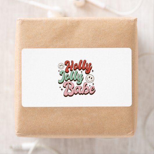 Xmas Gift Holly Jolly Baby Etiket (Insitu)