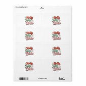 Xmas Gift Holly Jolly Baby Etiket (Full Sheet)