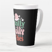 Xmas Gift Holly Jolly Vibes Latte Mok (Rechterhoek)