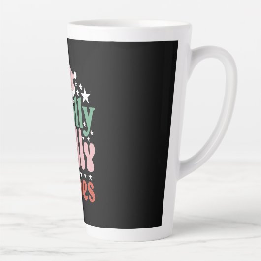 Xmas Gift Holly Jolly Vibes Latte Mok (Rechts)