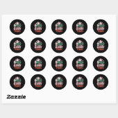 Xmas Gift Holly Jolly Vibes Ronde Sticker (Vel)