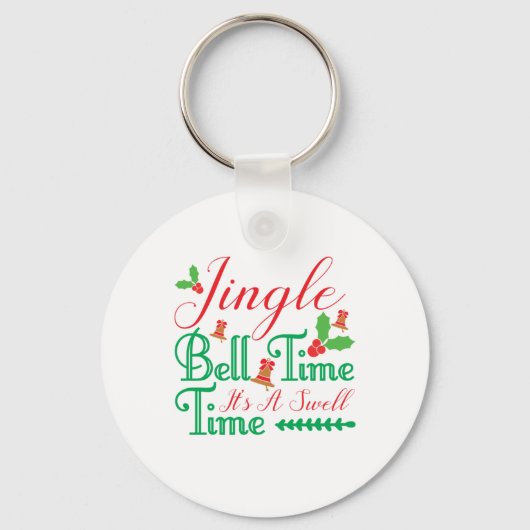 Xmas Gift Jingle Bell Time Sleutelhanger (Voorkant)