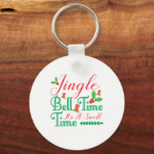 Xmas Gift Jingle Bell Time Sleutelhanger (Voorkant)