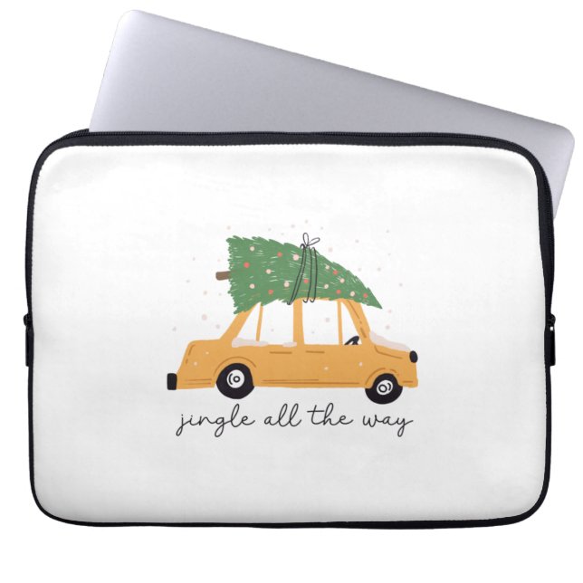 Xmas Gift Jingle helemaal Laptop Sleeve (Voorkant)