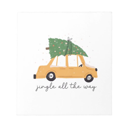 Xmas Gift Jingle helemaal Notitieblok (Voorkant)