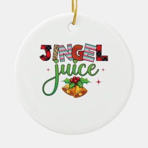 Xmas Gift Jingle Juice Keramisch Ornament