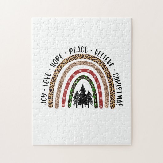Xmas Gift Joy Love Hope Peace Legpuzzel (Verticaal)