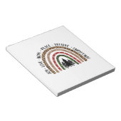 Xmas Gift Joy Love Hope Peace Notitieblok (Schuin)