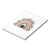 Xmas Gift Joy Love Hope Peace Notitieblok (Linkerzijde)