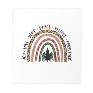 Xmas Gift Joy Love Hope Peace Notitieblok