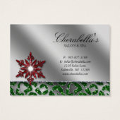 Xmas Gift Kaart Jewelry Zebra Red Green (Achterkant)