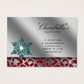 Xmas Gift Kaart juwelen Zebra Blauwgroen Blauw Roo (Achterkant)