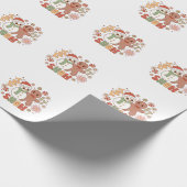 Xmas Gift laat het sneeuwen Cadeaupapier (Hoek)
