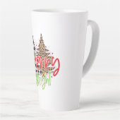 Xmas Gift Merry Bright Latte Mok (Rechterhoek)