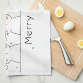 Xmas Gift Merry Christmas With Cat Theedoek (Quarter Fold)