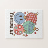 Xmas Gift Merry en Bright Festive AF Legpuzzel (Horizontaal)