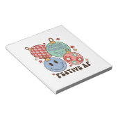 Xmas Gift Merry en Bright Festive AF Notitieblok (Schuin)