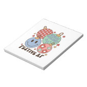 Xmas Gift Merry en Bright Festive AF Notitieblok (Linkerzijde)