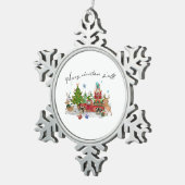 Xmas Gift Merry Kerstmis Tin Sneeuwvlok Ornament (Rechts)