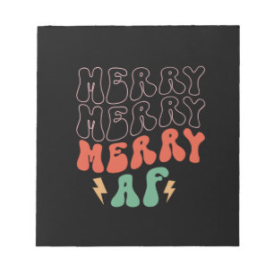 Xmas Gift Merry Merry AF Notitieblok