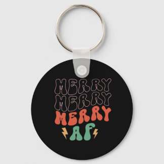 Xmas Gift Merry Merry AF Sleutelhanger