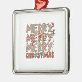 Xmas Gift Merry Merry Kerst Metalen Ornament (Links)