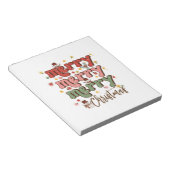 Xmas Gift Merry Merry kerst Notitieblok (Schuin)