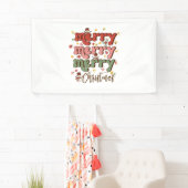 Xmas Gift Merry Merry kerst Spandoek (Insitu)