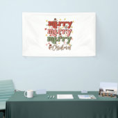 Xmas Gift Merry Merry kerst Spandoek (Beurs)