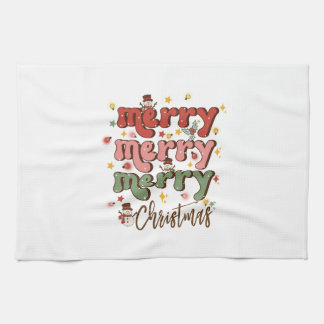 Xmas Gift Merry Merry kerst Theedoek