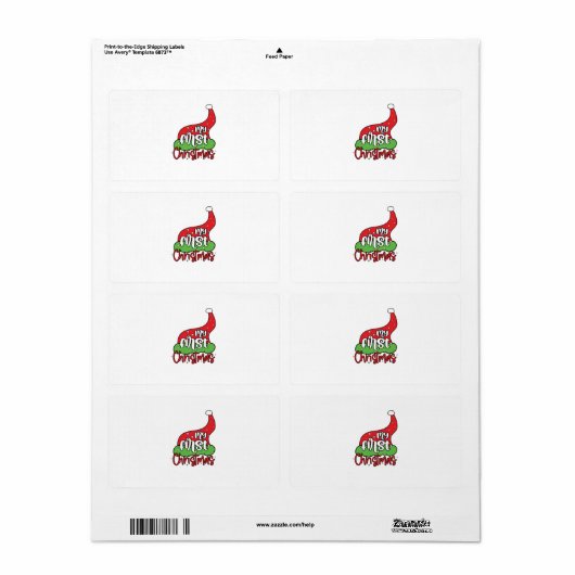 Xmas Gift My First Kerstmis Etiket (Full Sheet)