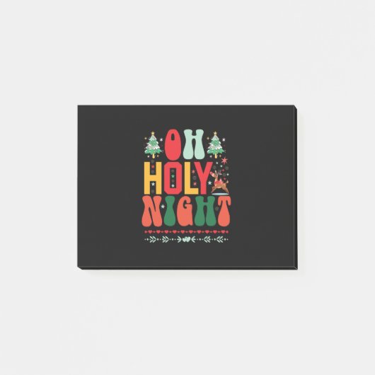 Xmas Gift Oh Heilige Nacht Post-it® Notes (Voorkant)